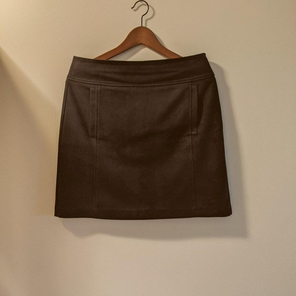 LOFT (faux) Suede Mini Skirt